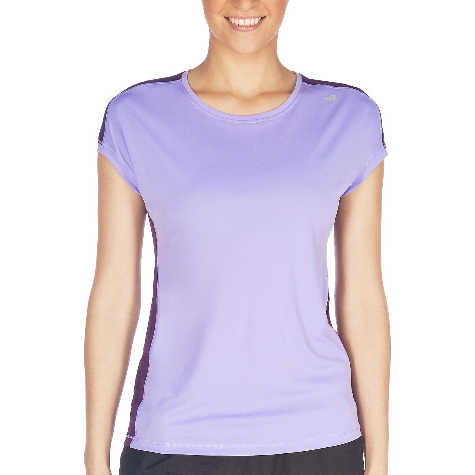 Icefil Short Sleeve, Violet Tulip with Blackberry Cord