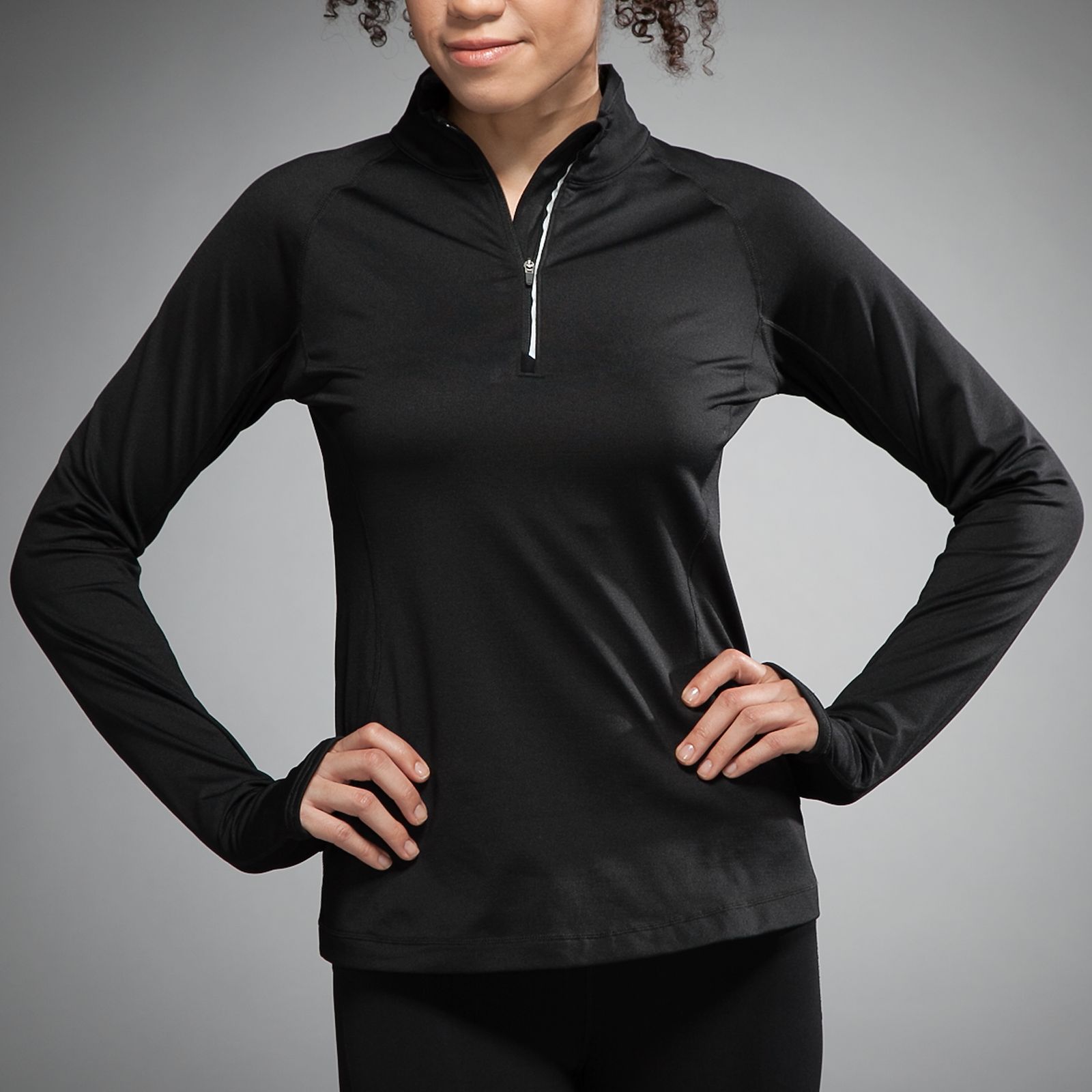 HKNB Megaheat Half Zip, Black