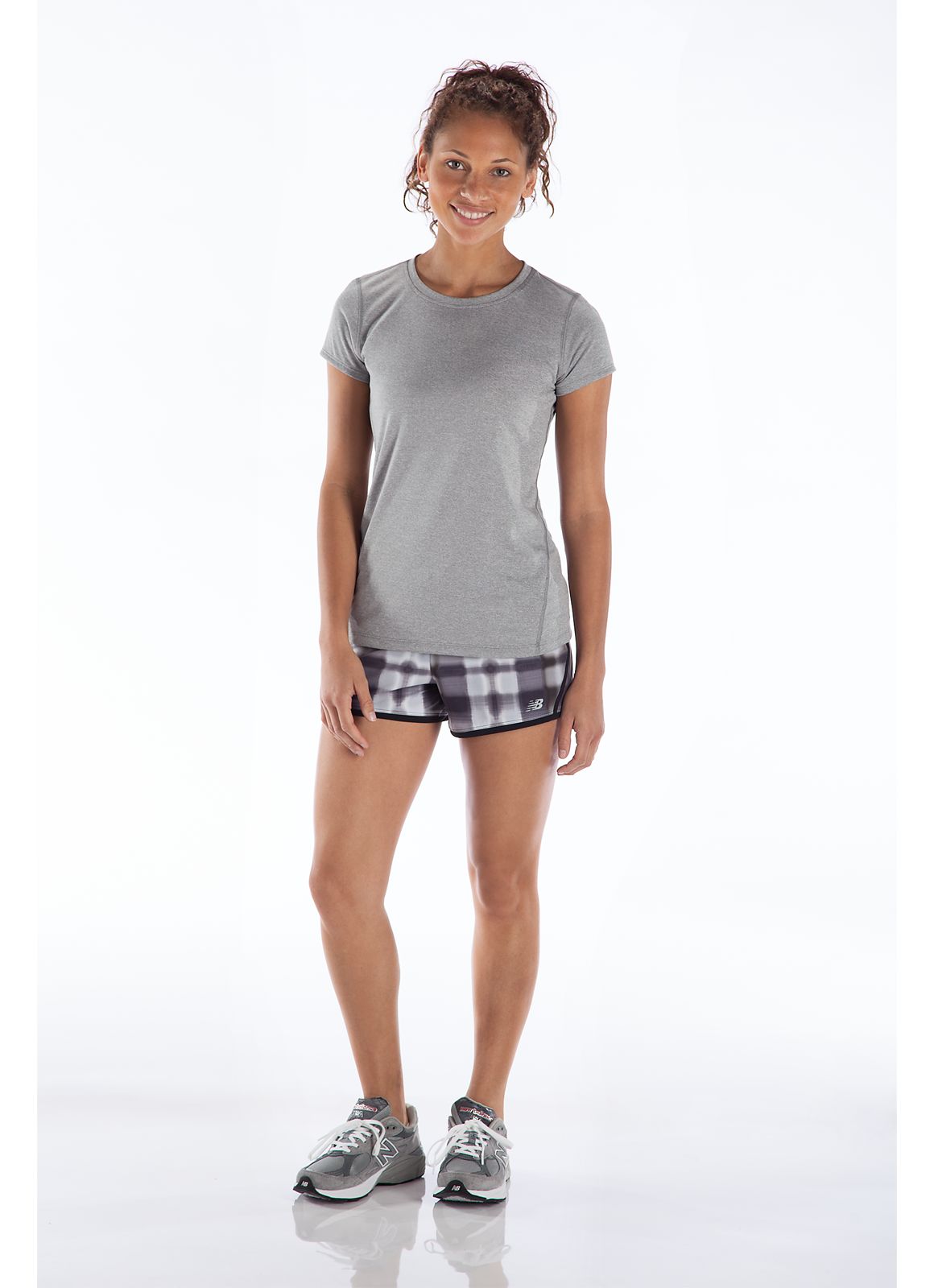 Heathered Short Sleeve, Athletic Grey