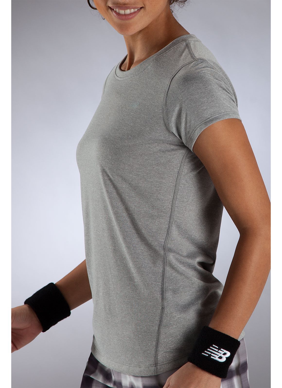 Heathered Short Sleeve, Athletic Grey