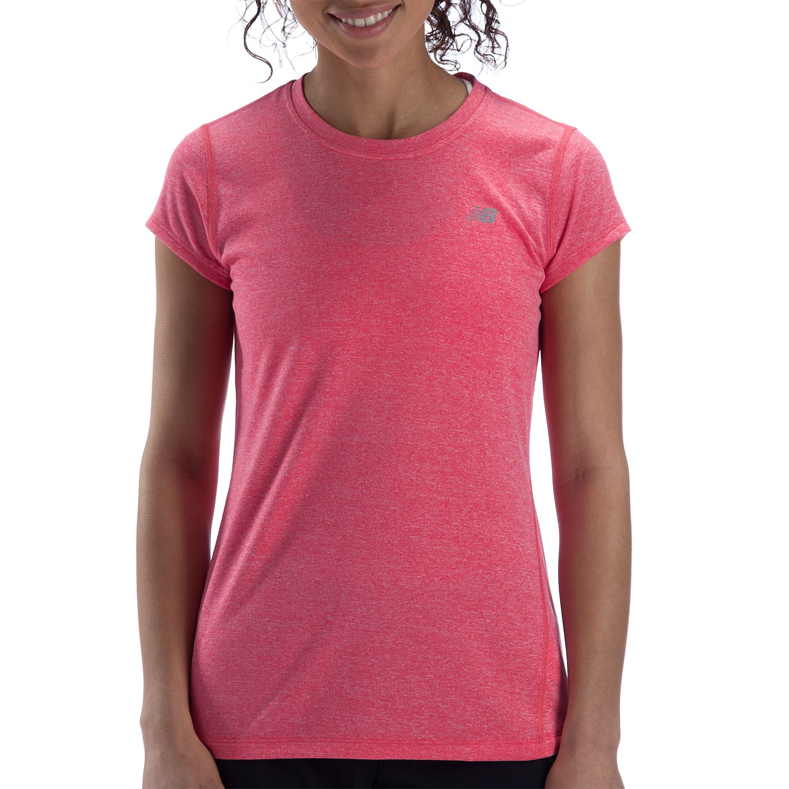 Heathered Short Sleeve, Diva Pink