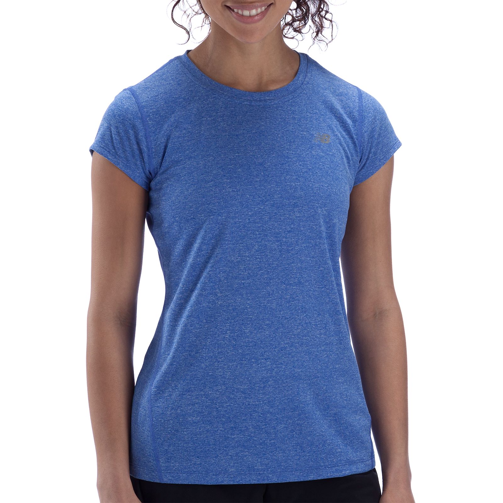 Heathered Short Sleeve, Dazzling Blue