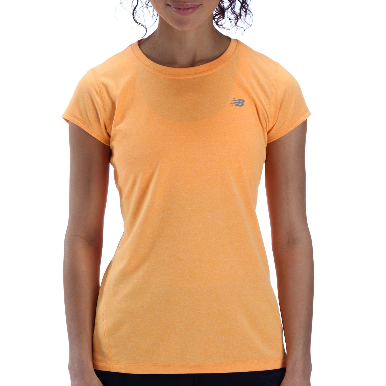 Heathered Short Sleeve, Orange Pop