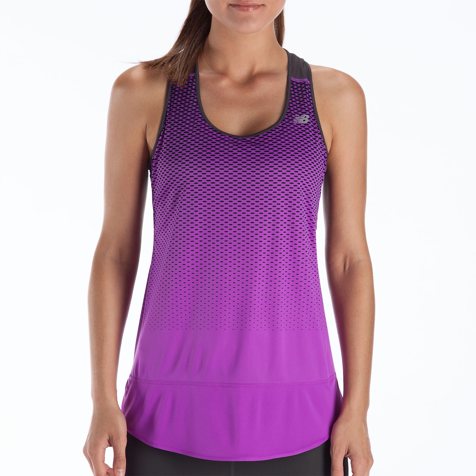 Impact Tunic Tank, Purple Cactus Flower with Magnet