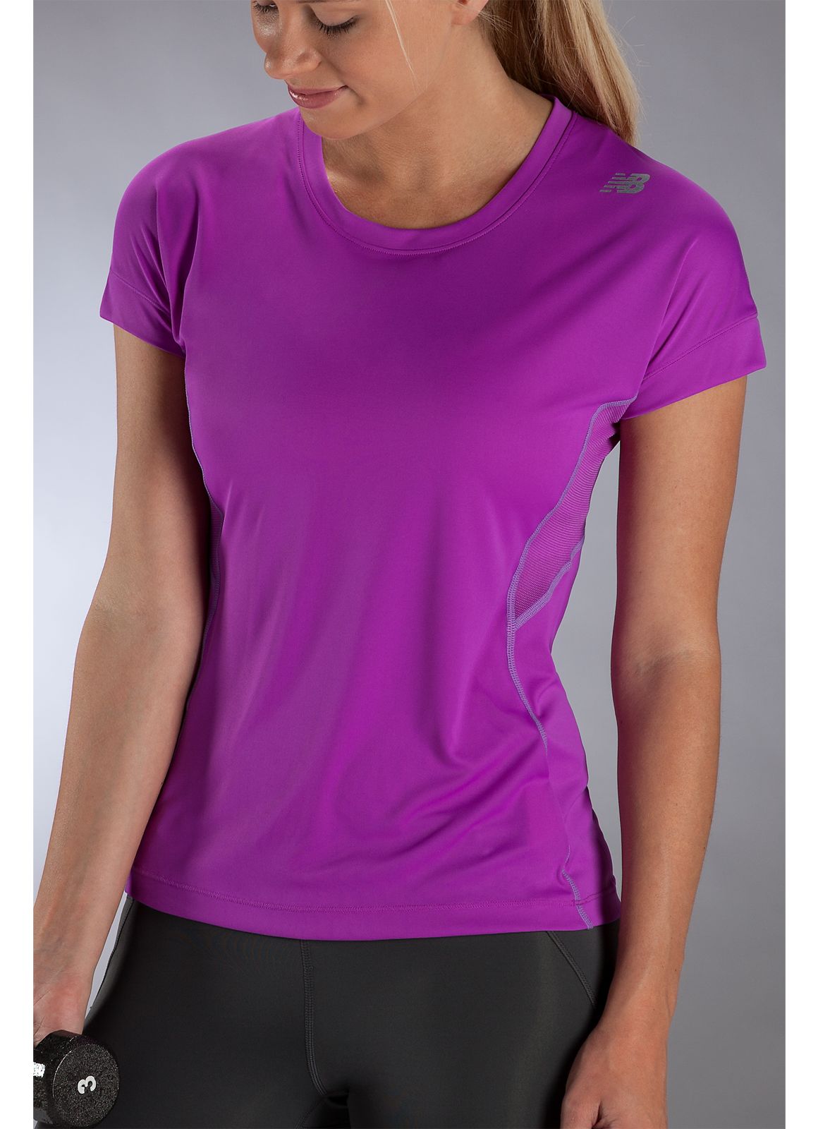 Impact Short Sleeve, Purple Cactus Flower with Magnet