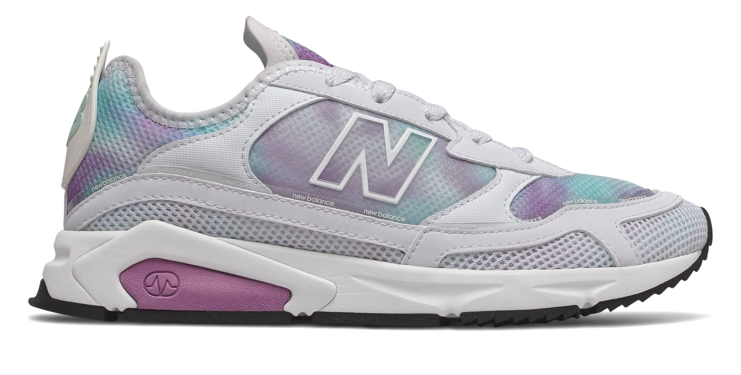 New Balance X-RACER - White met CANYON VIOLET - WSXRCRU