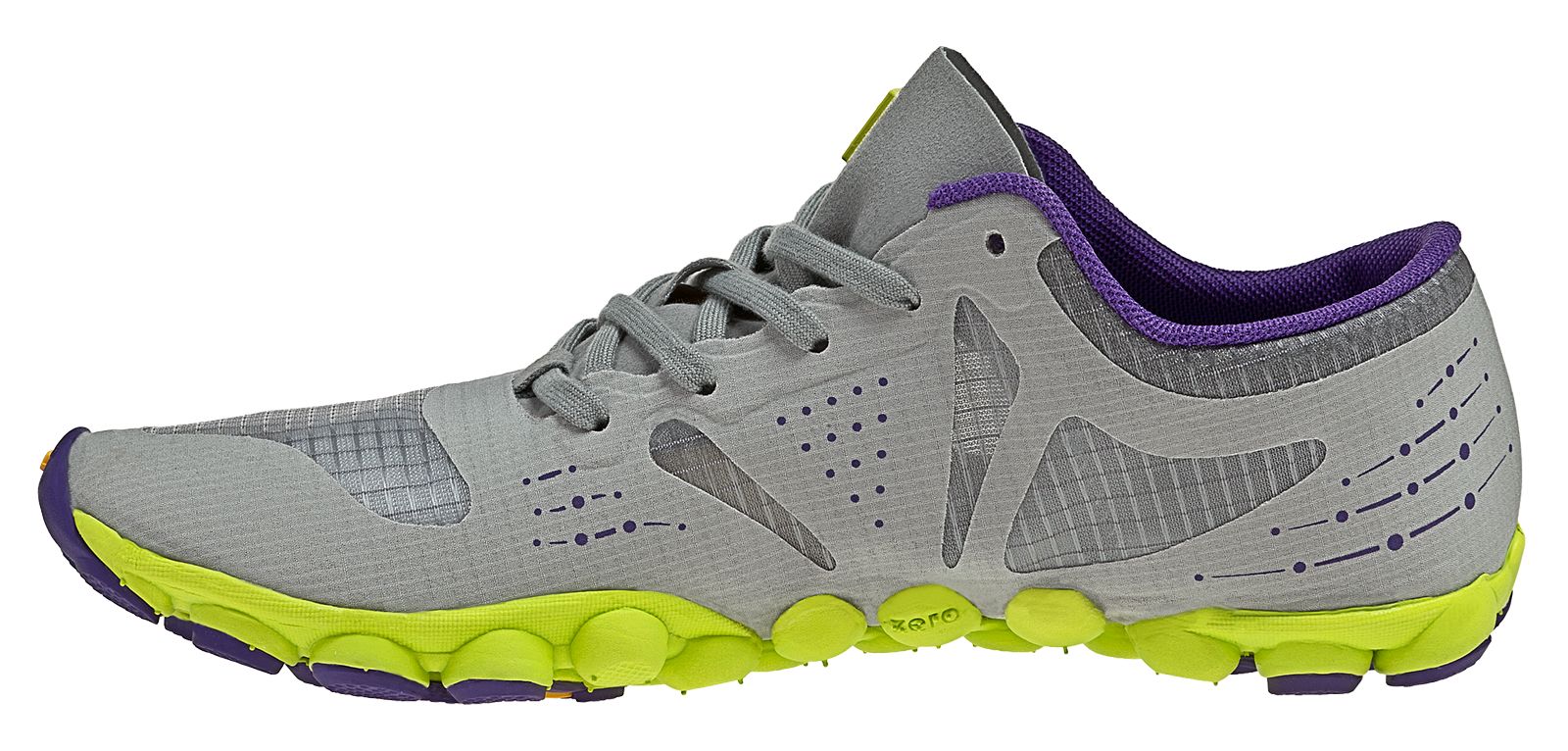 Minimus Zero Trail, Grey with Purple &amp; Neon Yellow