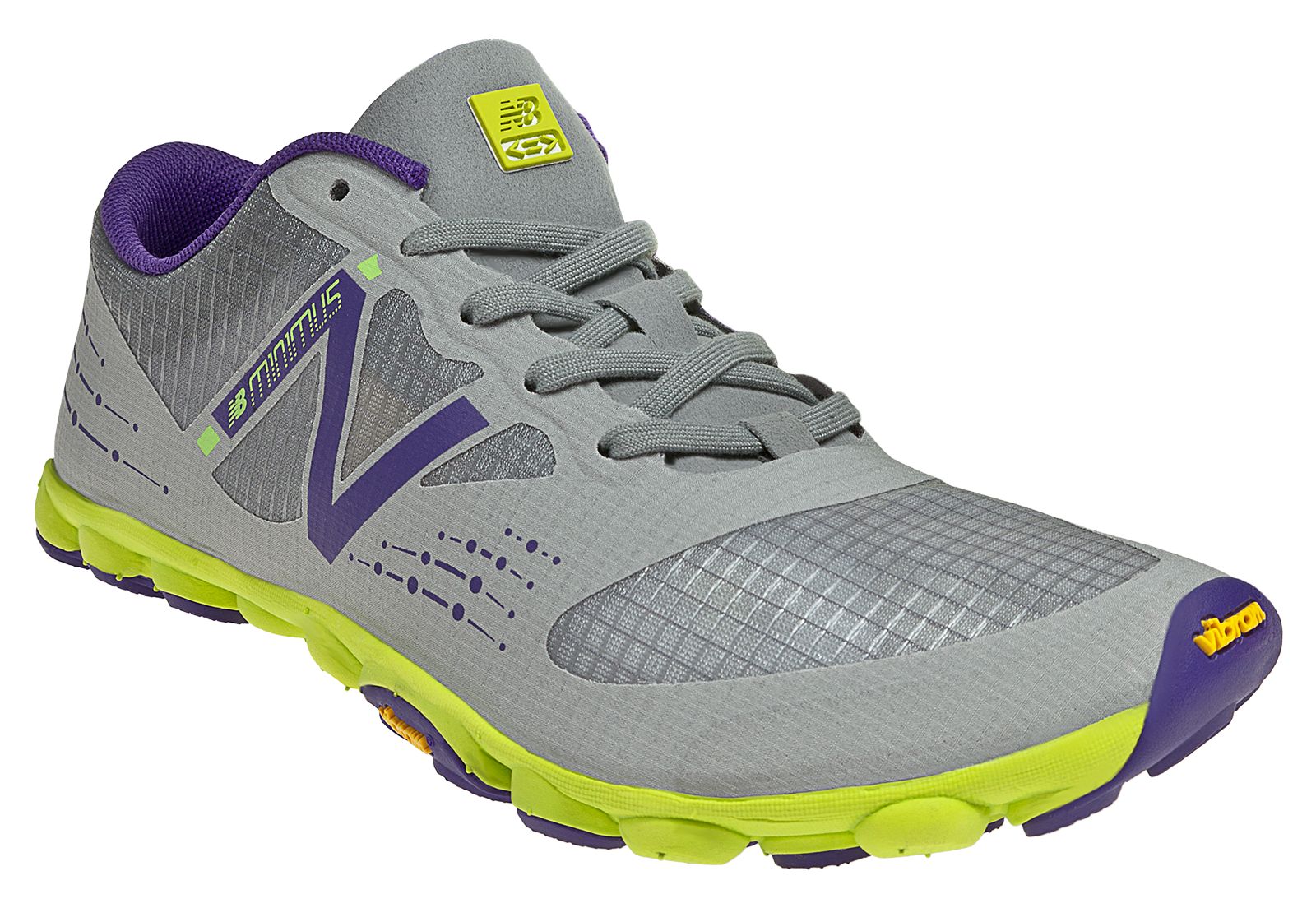 Minimus Zero Trail, Grey with Purple &amp; Neon Yellow