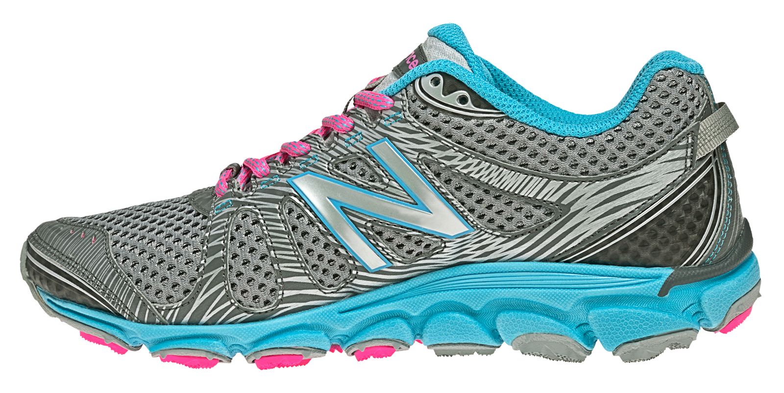 New Balance 810v2, Grey with Blue Atoll &amp; Pink Shock