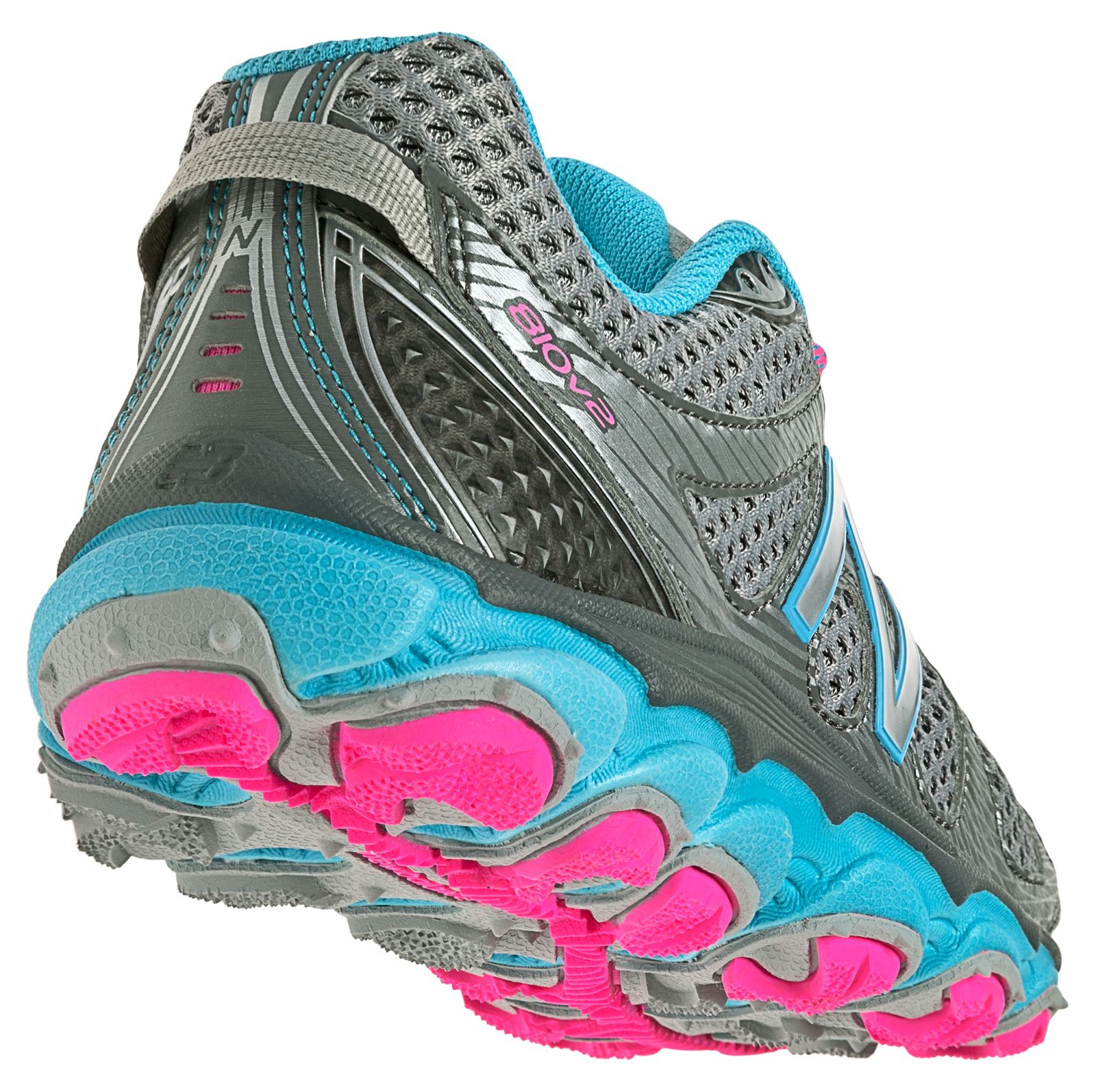New Balance 810v2, Grey with Blue Atoll &amp; Pink Shock