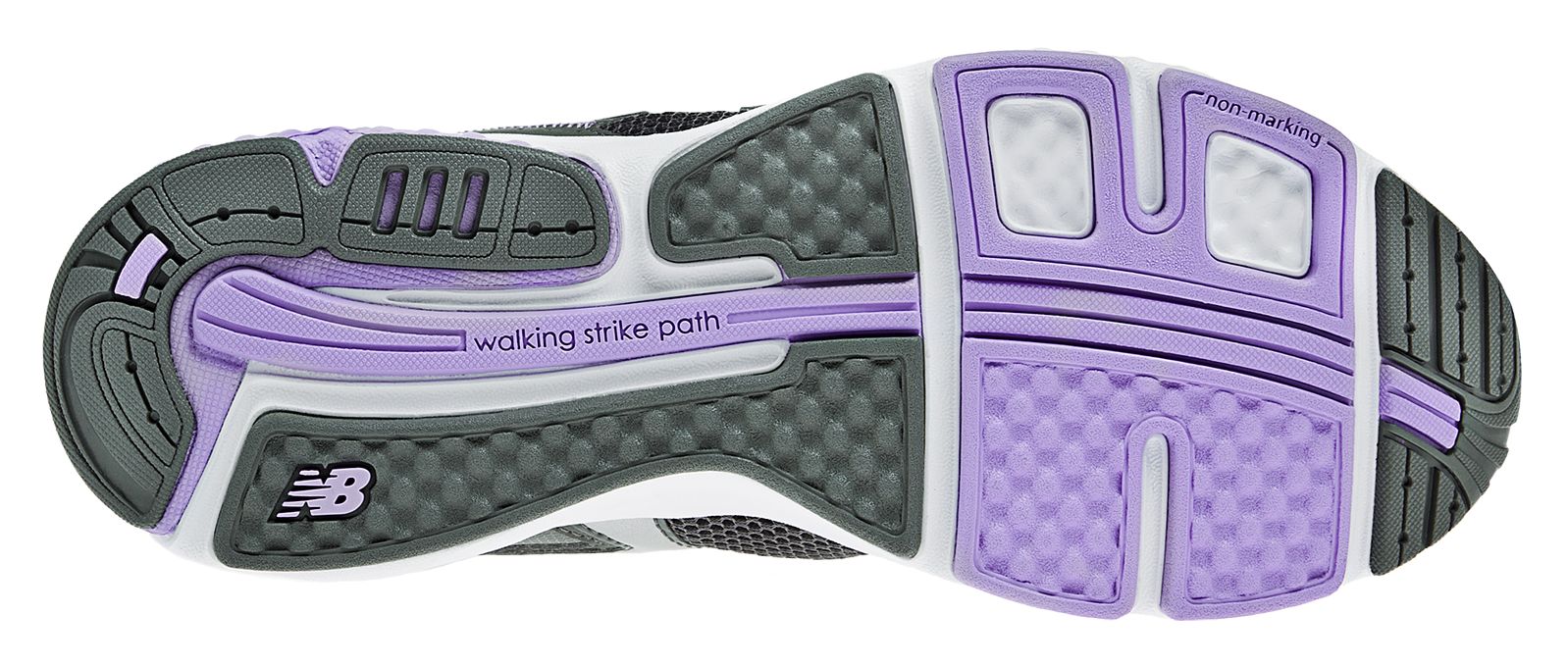 New Balance 665, Black with Purple