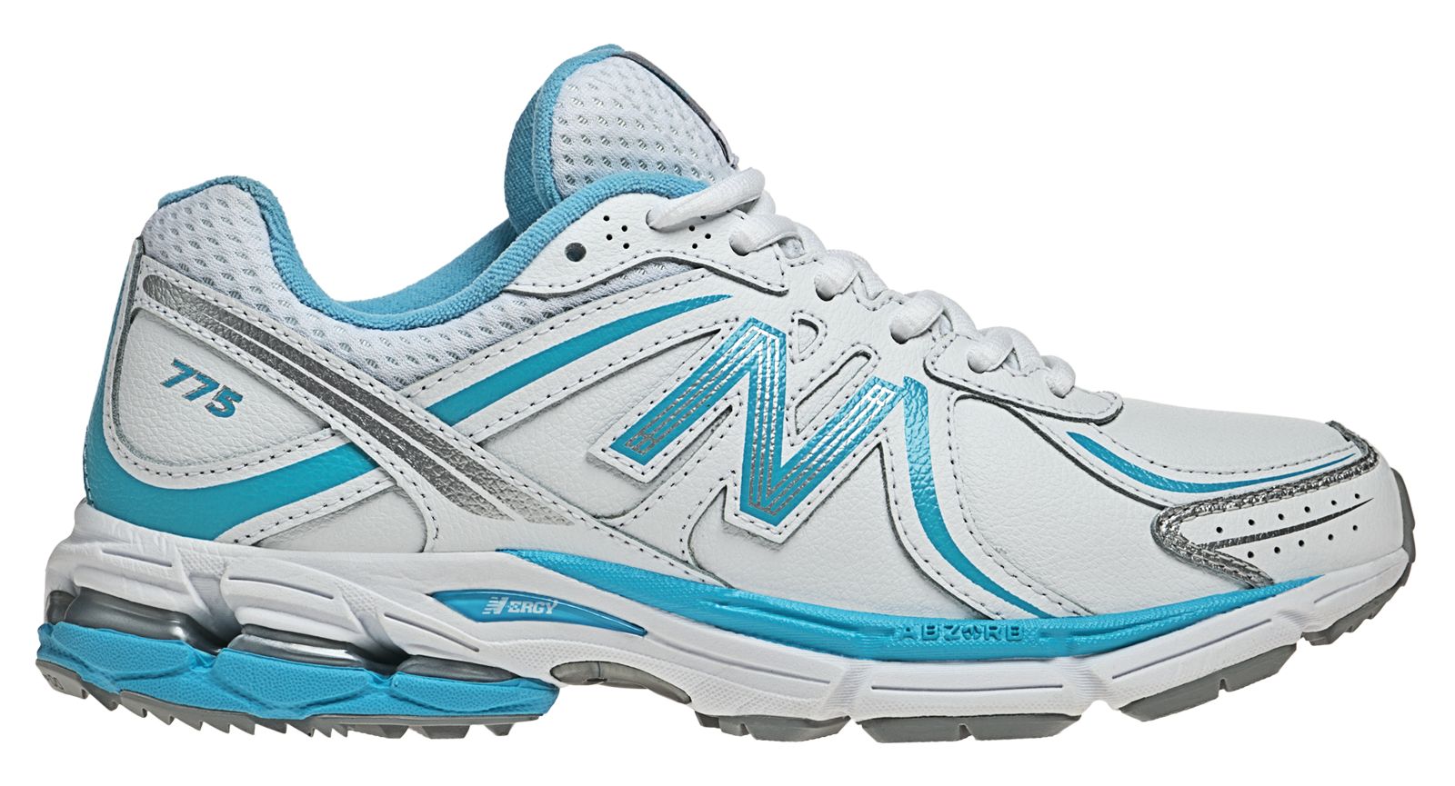 New Balance 775, White with Light Blue