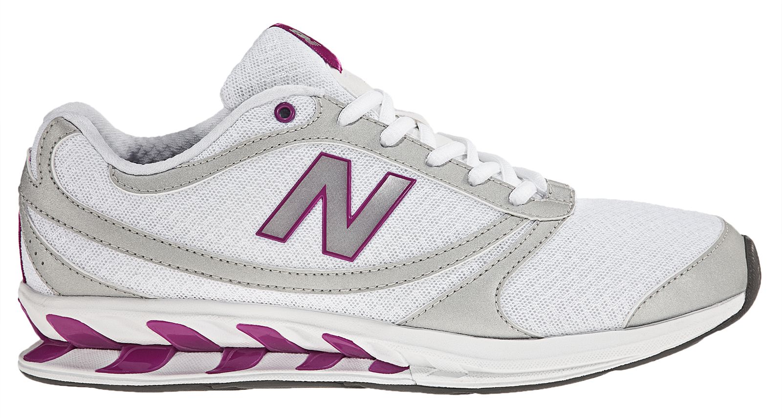 New Balance 800, White with Silver & Pink