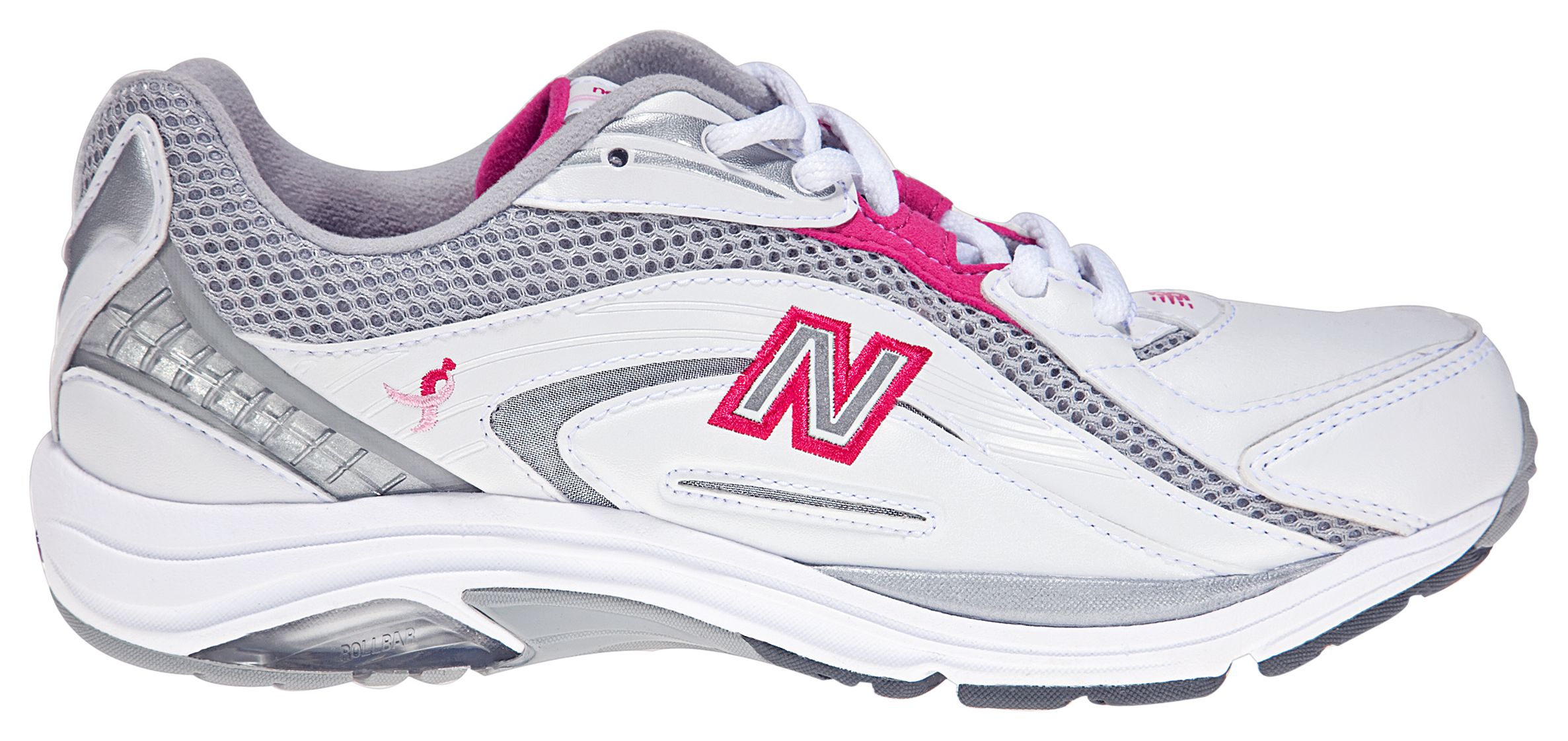 New Balance 846, White with Pink & Grey