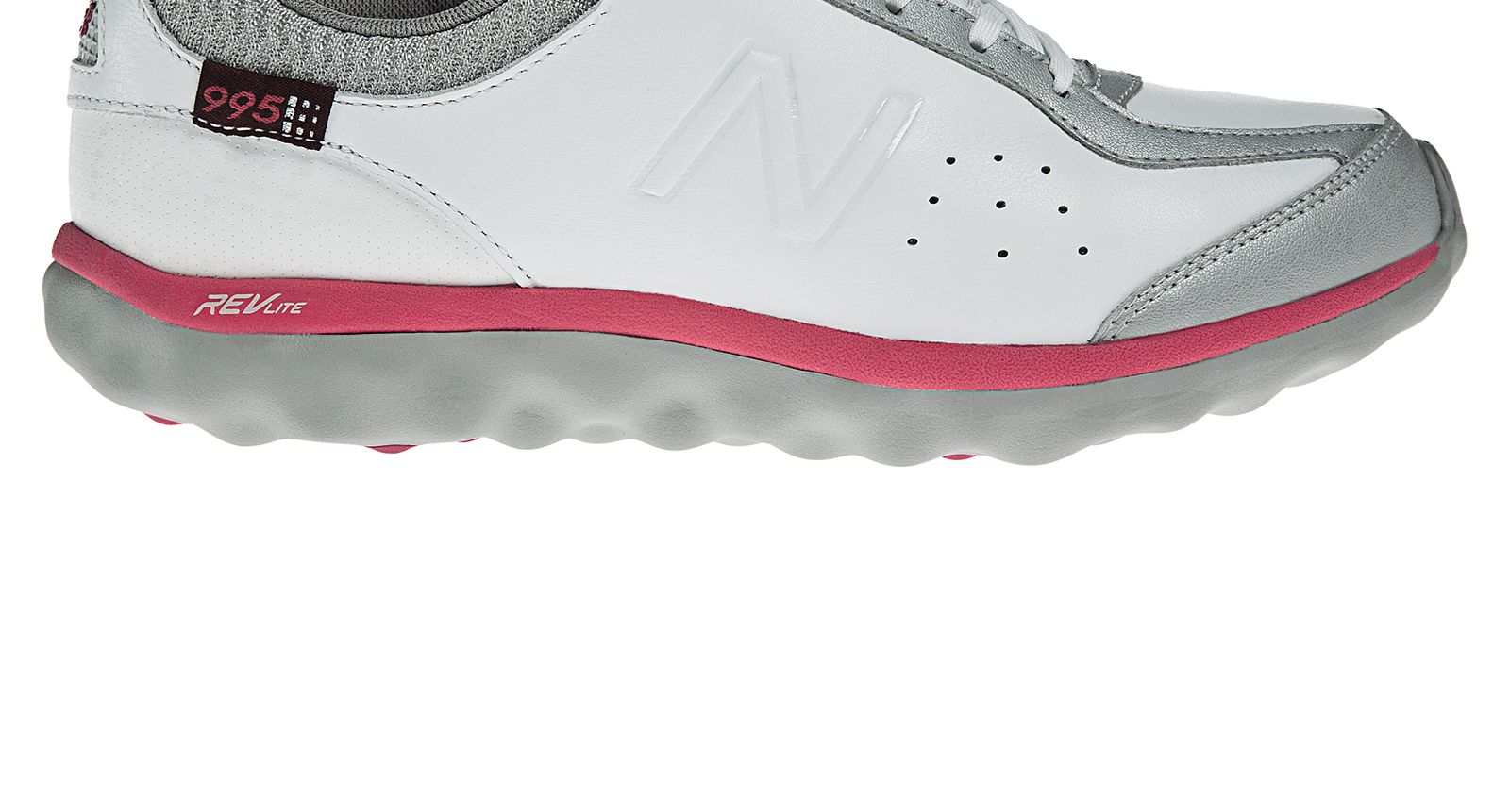 New Balance 995, White with Pink