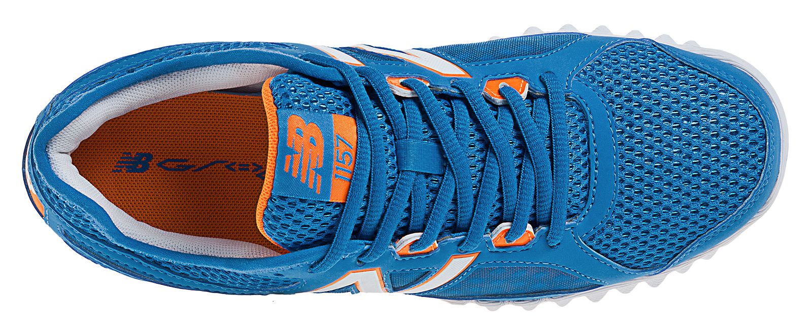 NBGruve 1157, Kinetic Blue with White &amp; Orange