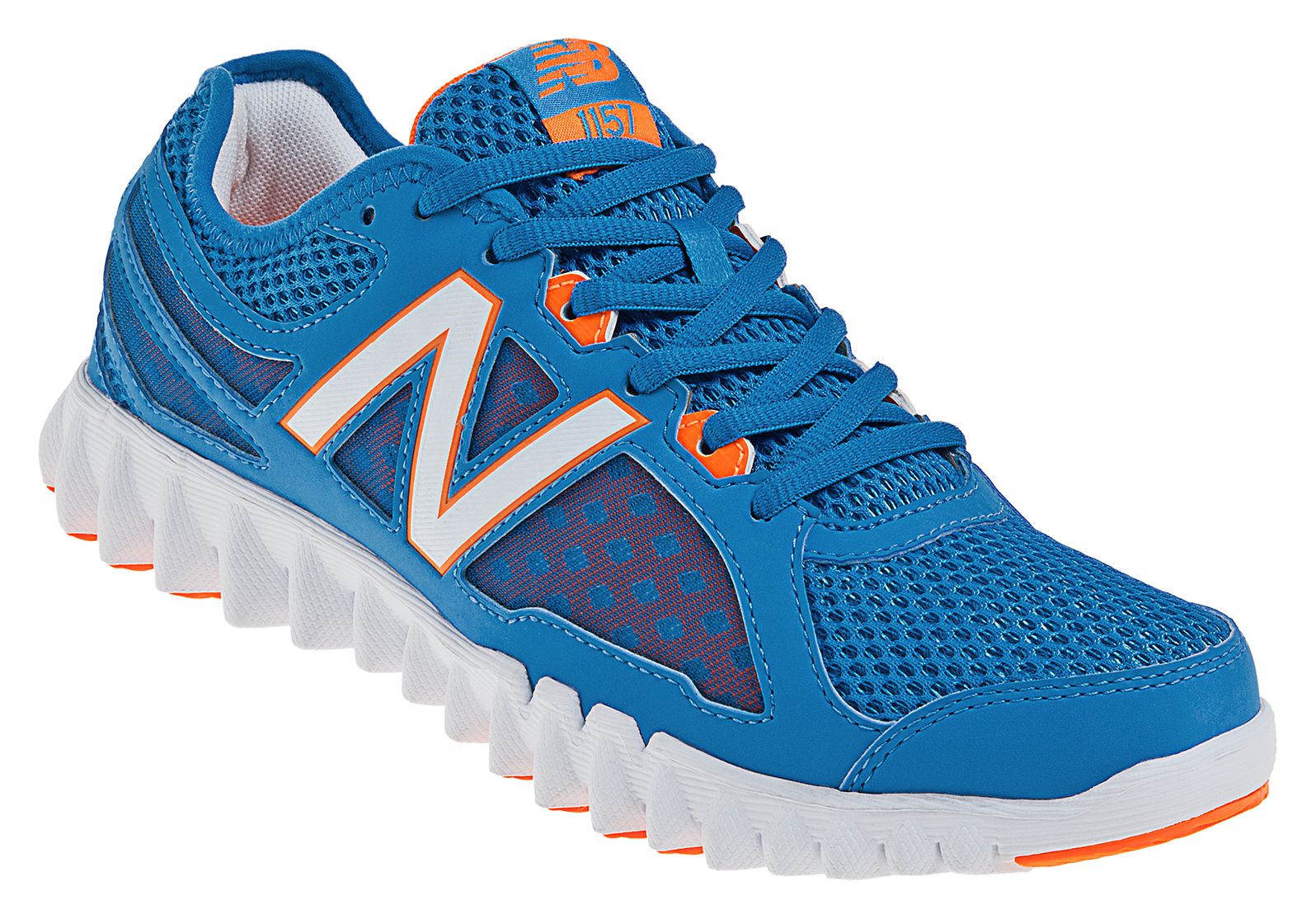 NBGruve 1157, Kinetic Blue with White &amp; Orange