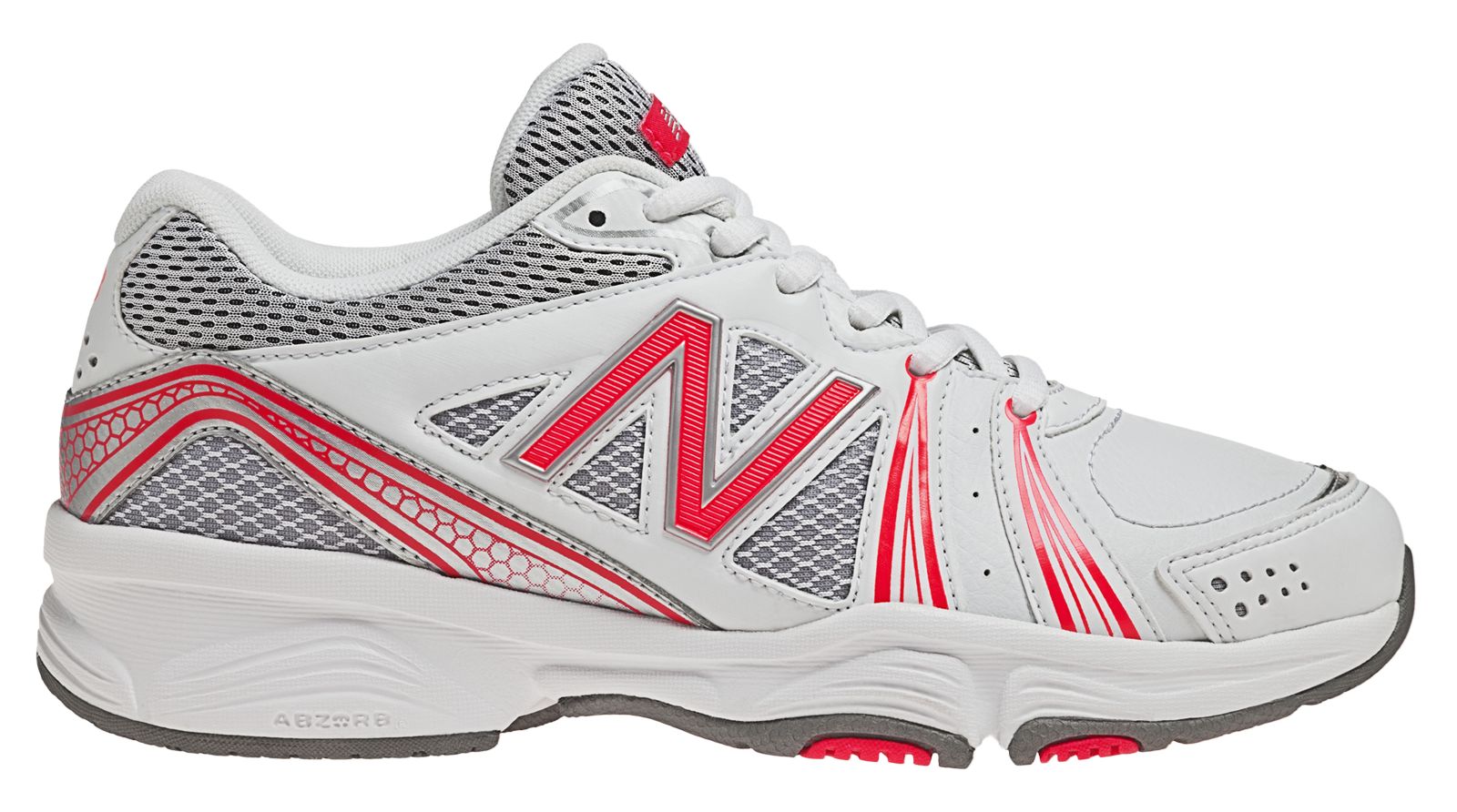 New Balance 417v2, White with Diva Pink & Silver