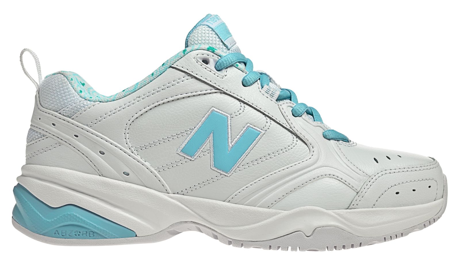 New Balance 624, White with Blue