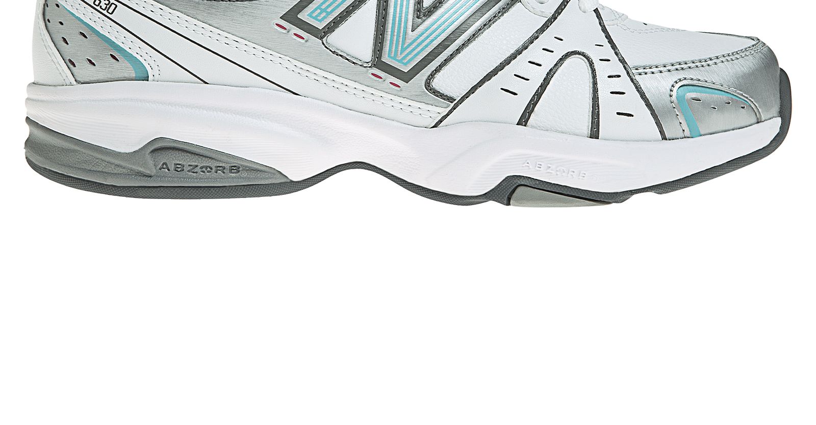 New Balance 630, White with Silver & Light Blue