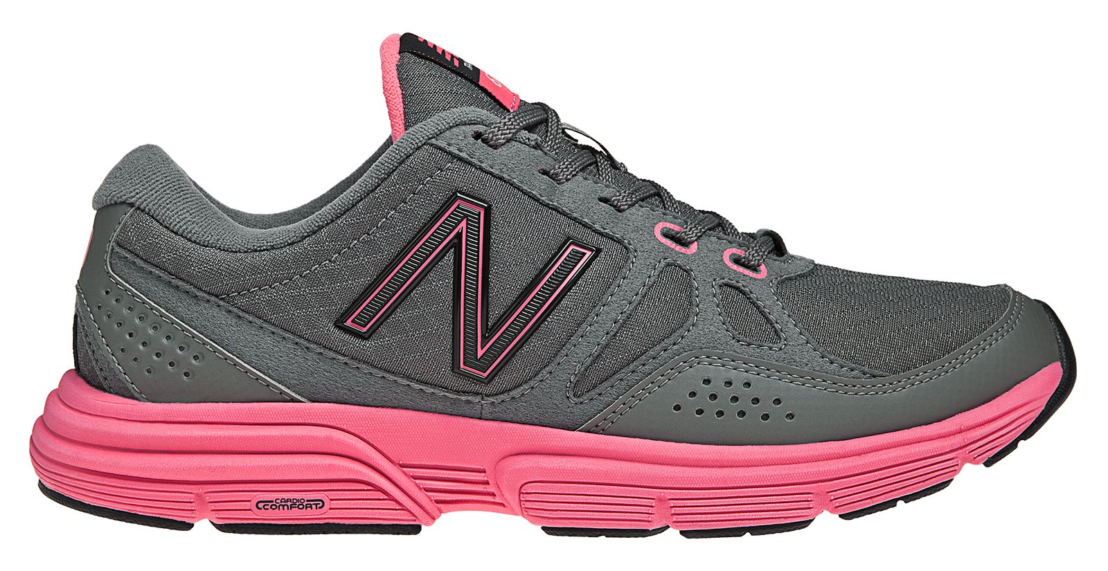 New Balance 677, Grey with Komen Pink