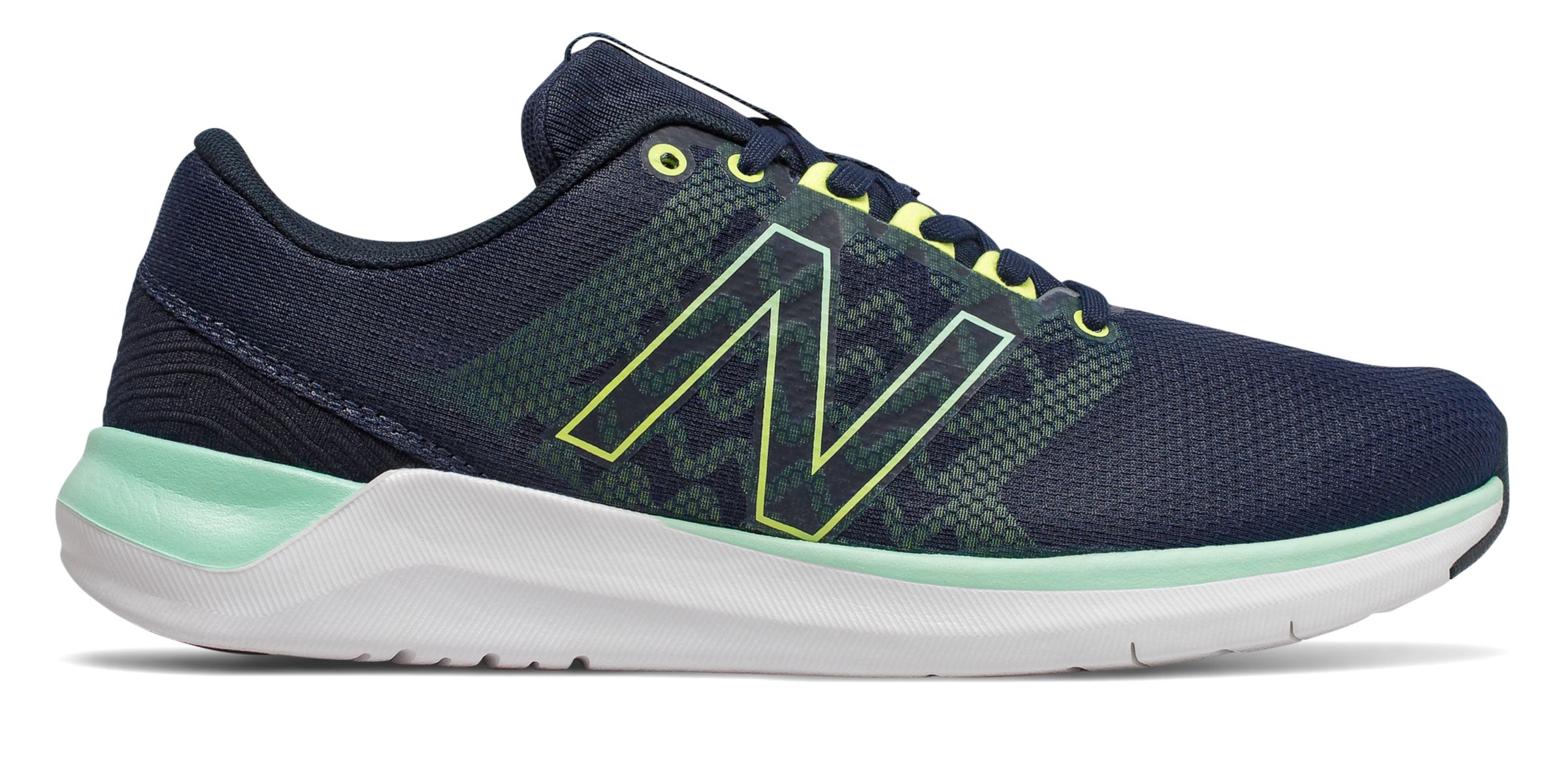 New Balance CUSH+ 715v4 Running Trainers - Natural Indigo/Neo Mint/White - WX715LN4