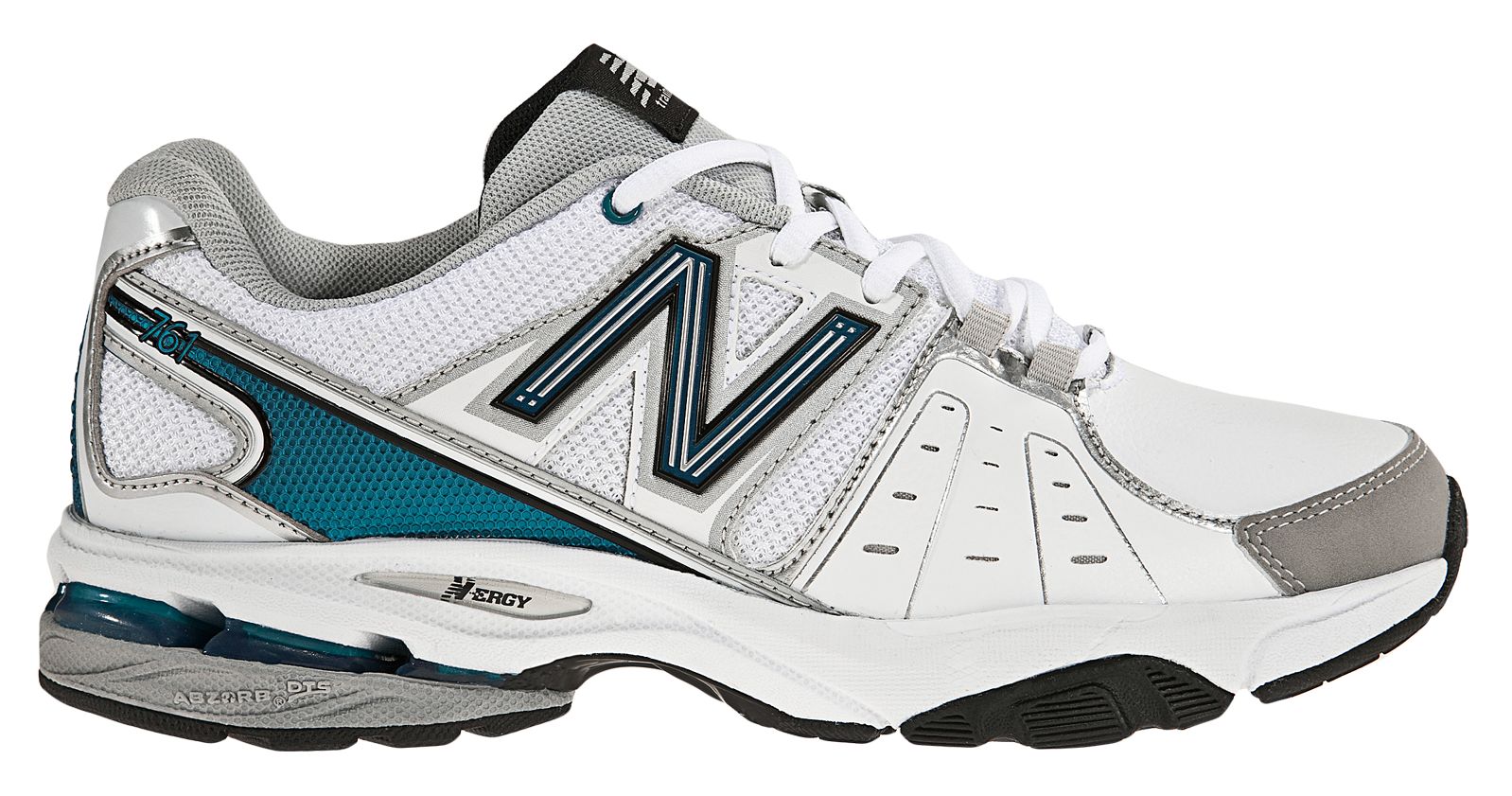 New Balance 761, White with Black & Teal