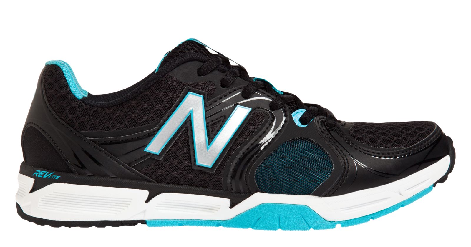 New Balance 797v2, Black with Turquoise