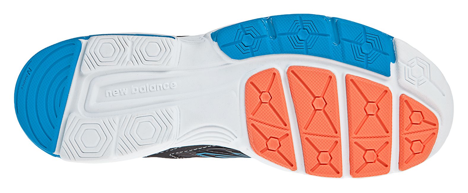 New Balance 813, Black with Electric Blue &amp; Orange