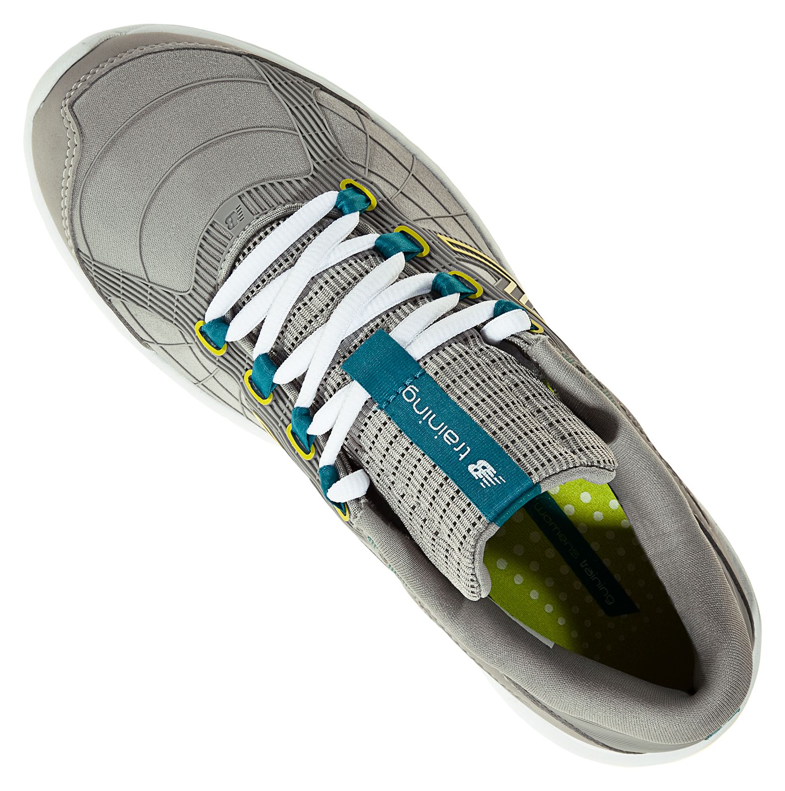 New Balance 813, Grey with Teal &amp; Lime Green