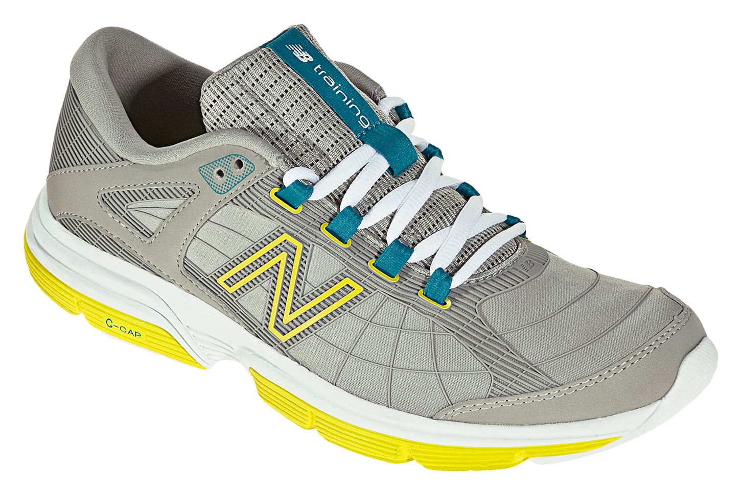 New Balance 813, Grey with Teal &amp; Lime Green