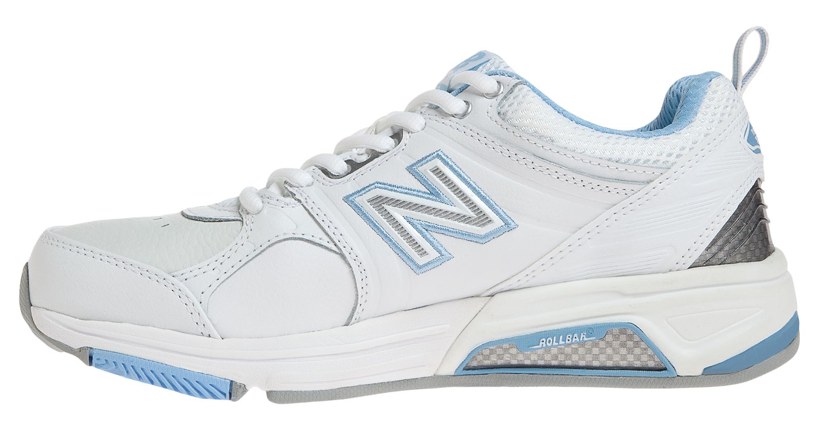 New Balance 857, White with Blue