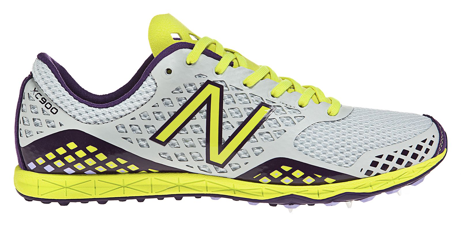 New Balance 900, Grey with Purple & Yellow