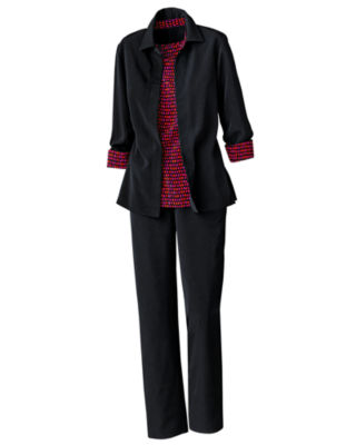 Peachskin 3 Piece Pants Suit