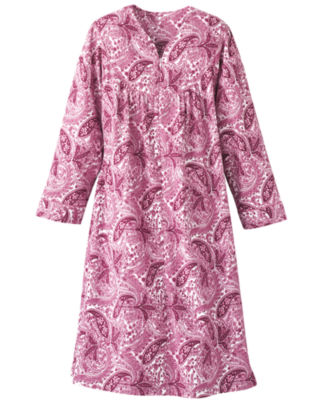 Paisley Flannel Zip Robe