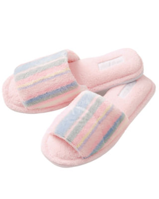 Striped Terry Scuffs