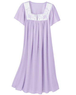 Embroidered Tricot Gown