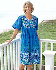 Border Print Dress