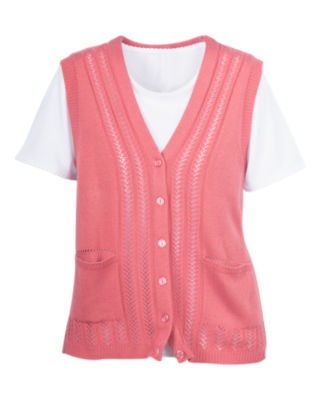 Rose Classic Sweater Vest