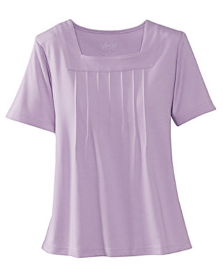 UltraSofts&reg; Square Neck Top