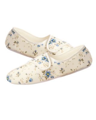 Floral Adjustable Closure Slippers 