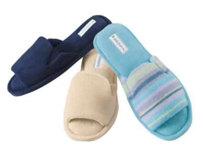 Stretch Terry Scuff Slippers
