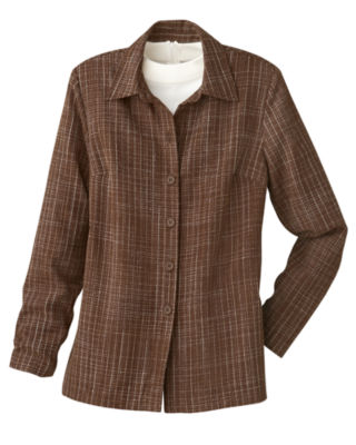 Button-Front Tweed Jacket