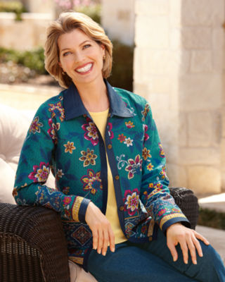 Border Print Jacket