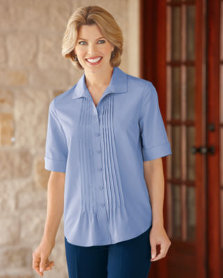 Pintucked Blouse