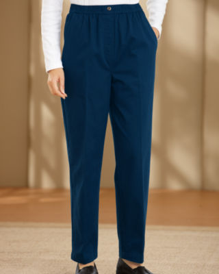 Twill Pull-On Pants