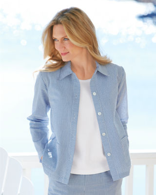 Striped Seersucker Jacket