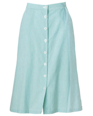 Stripe Seersucker Skirt