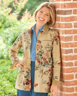 Floral Print Barn Jacket 