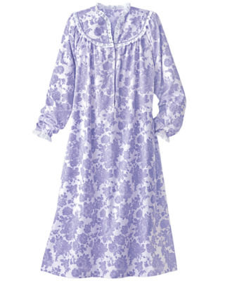 Dainty Floral Flannel Nightgown